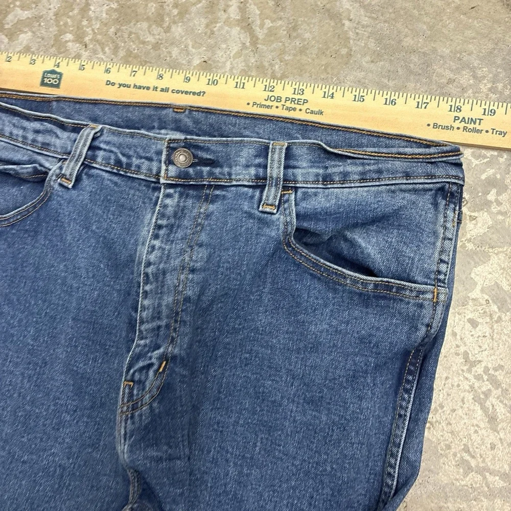 Levis Men's Workwear Fit Jeans Mens 36x34 Blue Straight Leg Medium Wash Denim